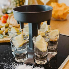 Load image into Gallery viewer, 6 Shot Glass Dispenser and Holder