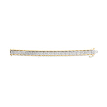 Load image into Gallery viewer, 10K Yellow Gold 5.00 Cttw Round-Cut Diamond Link 7" Bracelet (J-K Color, I1-I2 Clarity)