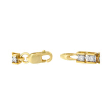 Load image into Gallery viewer, 10K Yellow Gold 1.0 Cttw Round Diamond Pave Link Bracelet
