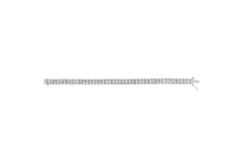 将图片加载到图库查看器,14K White Gold 5.00 Cttw Invisible Set Princess-Cut Diamond Belt and Buckle Tennis 7" Bracelet (H-I Color, SI1-SI2 Clarity)