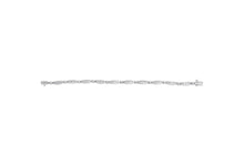 Load image into Gallery viewer, 14K White Gold 1-1/2 Cttw Round Brilliant-Cut & Baguette Cut Diamond Bezel and Tapered Link 7" Tennis Bracelet (H-I Color, I1-I2 Clarity)