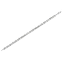 将图片加载到图库查看器,.925 Sterling Silver 1.0 Cttw Rose Cut Diamond Double-Link 7" Tennis Bracelet (I-J Color, I3 Clarity)