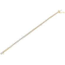 Load image into Gallery viewer, 14K Yellow Gold Plated .925 Sterling Silver 3.0 Cttw Diamond Link Bracelet (K-L Color, I2-I3 Clarity) - 7.25"