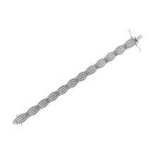 Load image into Gallery viewer, .925 Sterling Silver 3.0 Cttw Prong Set Diamond Art Deco Style Tennis Bracelet (I-J Color, I2-I3 Clarity) - 7.25"