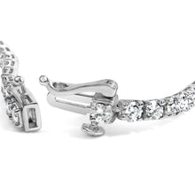 Load image into Gallery viewer, 14K White Gold 5.0 Cttw Lab Grown Diamond Tennis Bracelet (F-G Color, VS1-VS2 Clarity) - 7.25" Inches