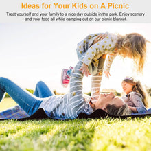 将图片加载到图库查看器,60" x 78" Foldable Waterproof Picnic Blanket with Strap