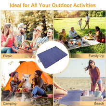 将图片加载到图库查看器,60" x 78" Foldable Waterproof Picnic Blanket with Strap
