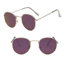 Load image into Gallery viewer, Leon Elegant Unisex Woman and Man Classic Round Sunglasses Designer Glasses Lady Round Luxury Retro Sunglasses With Vintage Mirror Oculos De Sol Gafas