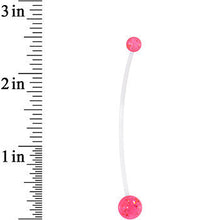 将图片加载到图库查看器,Pink Ultra Glitter Glamour PTFE Pregnancy Belly Ring
