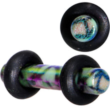 Load image into Gallery viewer, Green Blue Acrylic Mermaid Scale Straight Plug Set 14G to 8G