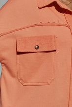 Load image into Gallery viewer, Women Exposed Seam Collared Neck Button Up Jacket with Pockets Stylish Casual Everyday Wear