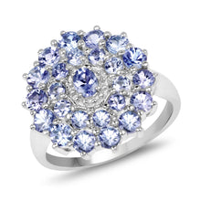Load image into Gallery viewer, 2.27 Carat Genuine Tanzanite .925 Sterling Silver Ring