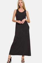 Load image into Gallery viewer, Scoop Neck Wide Strap Tank Dress For Women – Simple & Classic, Comfortable Wide Straps, Flattering Scoop Neckline for Effortless Style