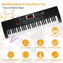 Load image into Gallery viewer, 61 Keys Digital Music Electronic Keyboard