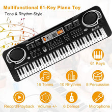 Load image into Gallery viewer, 61 Keys Digital Music Electronic Keyboard