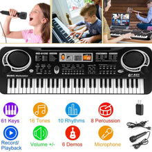 Load image into Gallery viewer, 61 Keys Digital Music Electronic Keyboard