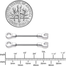 Load image into Gallery viewer, 14G 13mm Combo Wrench Barbell Nipple Ring Set