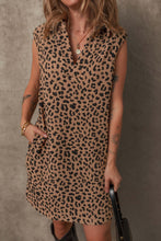 Load image into Gallery viewer, Luxury Summer Leopard Sleeveless Mini Dress Chic & Stylish Print Elegant Dress For Women