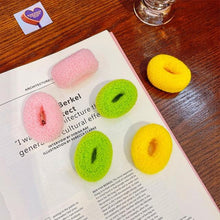 Load image into Gallery viewer, 6/12 Pcs Women Girl Cute Knitting Solid Scrunchies Rubber Band Children Soft Elastic Hair Bands Colorful Large Hair Ties, Strong Elastic Hair Bobbles for Ponytail Holder Sweet Hair Accessories Set