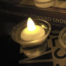 将图片加载到图库查看器,6/12PCS Floating Candle Lights LED Floating Candles Flameless Tea Lights Warm Yellow Battery Operated Waterproof Decoration for Wedding Thanksgiving Christmas Waterproof Flameless on Water Candles LED Tea Light Wedding Party Decorative