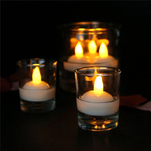 将图片加载到图库查看器,6/12PCS Floating Candle Lights LED Floating Candles Flameless Tea Lights Warm Yellow Battery Operated Waterproof Decoration for Wedding Thanksgiving Christmas Waterproof Flameless on Water Candles LED Tea Light Wedding Party Decorative