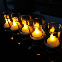 将图片加载到图库查看器,6/12PCS Floating Candle Lights LED Floating Candles Flameless Tea Lights Warm Yellow Battery Operated Waterproof Decoration for Wedding Thanksgiving Christmas Waterproof Flameless on Water Candles LED Tea Light Wedding Party Decorative