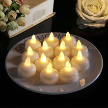 将图片加载到图库查看器,6/12PCS Floating Candle Lights LED Floating Candles Flameless Tea Lights Warm Yellow Battery Operated Waterproof Decoration for Wedding Thanksgiving Christmas Waterproof Flameless on Water Candles LED Tea Light Wedding Party Decorative