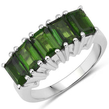 Load image into Gallery viewer, 3.25 Carat Genuine Chrome Diopside .925 Sterling Silver Ring