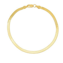 Load image into Gallery viewer, 1.5mm 14k Yellow Gold Super Flex Herringbone Anklet