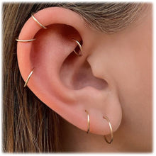 将图片加载到图库查看器,14G 1/2 Solid G23 Implant Grade Titanium Hinged Segment Ring