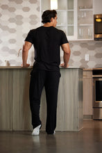 Load image into Gallery viewer, Men's Soft Bamboo Lounge Pajama Set - Short Sleeve Top & Pants