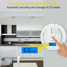 Load image into Gallery viewer, Portable Carbon Monoxide Detector – Battery-Operated CO Alarm
