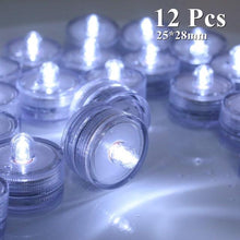 Load image into Gallery viewer, 6/24Pcs Flameless LED Candles Electric Fake Candle Battery Operated LED Tea Lights in Warm White for Wedding Table Festival Celebration Halloween Tea Light Creative Lamp Battery Powered Home Wedding Birthday Party Decoration Lighting