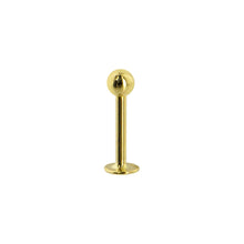 Load image into Gallery viewer, 16G Solid 14K Yellow Gold Flat Back