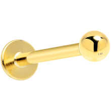 Load image into Gallery viewer, 16G Solid 14K Yellow Gold Flat Back