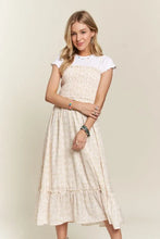 Load image into Gallery viewer, New Summer Smocked Floral Ruffled Hem Cami Dress β Feminine, Charming, Playful, Perfect for Warm Weather and Casual Outings
