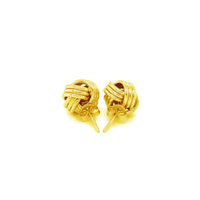 Load image into Gallery viewer, Love Knot Post Earrings in 14k Yellow Gold