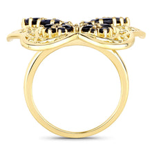 Load image into Gallery viewer, 2.86 Carat Genuine Blue Sapphire .925 Sterling Silver Ring