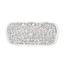 Load image into Gallery viewer, 0.96 Carat Genuine White Diamond .925 Sterling Silver Ring