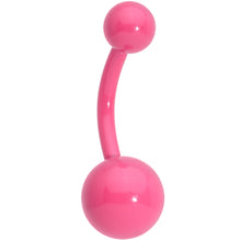 将图片加载到图库查看器,Pink Glow In The Dark Effect Belly Ring