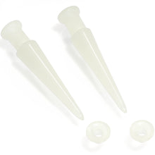 Load image into Gallery viewer, 2 in 1 Glow in Dark Interchangeable Screw Fit Plug and Taper Set