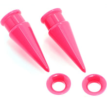 Load image into Gallery viewer, Pink 2 in 1 Interchangeable Screw Fit Plug and Taper Set