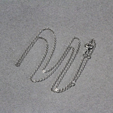Load image into Gallery viewer, Double Extendable Piatto Chain in 14k White Gold (1.2mm)