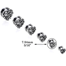 Load image into Gallery viewer, Ladybug Heart Screw Fit Tunnel Plug Set 6mm to 16mm