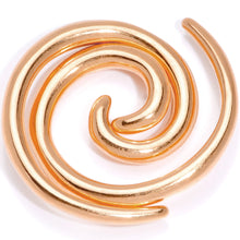 Load image into Gallery viewer, Rose Gold Tone Anodized Titanium Micro Spiral Taper Set 12G to 8G