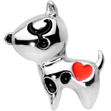 Load image into Gallery viewer, 16G 1/4 Red Heart Dog Lover Tragus Cartilage Earring