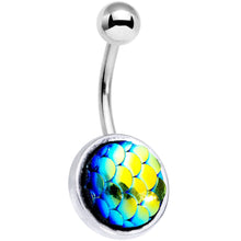 Load image into Gallery viewer, Blue Gem Sea Treasures Belly Ring Set of 4
