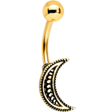 Load image into Gallery viewer, Blue Pink Gem Sun and Moon Goddess Belly Ring Set of 4