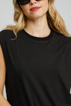 Load image into Gallery viewer, Round Neck Sleeveless High-Low Curved Hemline Mini Dress β Trendy High-Low Dress, Sleeveless Mini Dress, Curved Hemline Dress, Flattering Round Neck Dress, Chic High-Low Dress