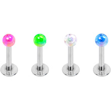 将图片加载到图库查看器,Multi Color Translucent Blast Ball Labret Monroe Set of 4